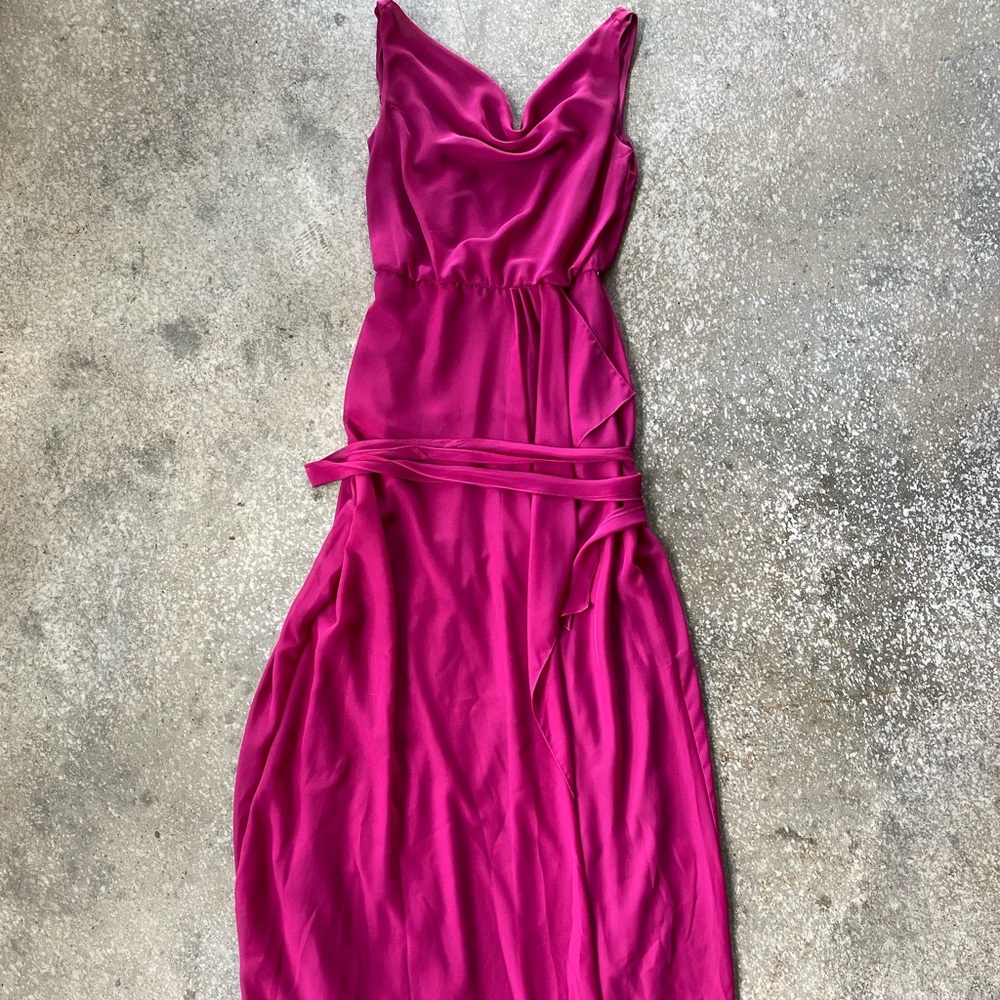 Fushia Nouvelle Amsale Bridesmaid Dress